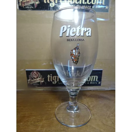 6 VERRES PIETRA  BIERA CORSA  25CL HT 17CM