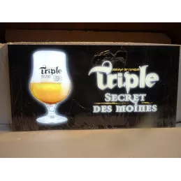 ENSEIGNE LUMINEUSE  TRIPLE SECRET DES MOINES