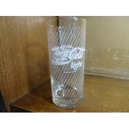 2 VERRES COCA-COLA LIGHT 25CL HT13.50CM