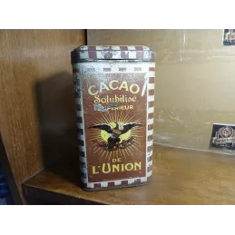 BOITE CACAO DE L'UNION  1 KILO