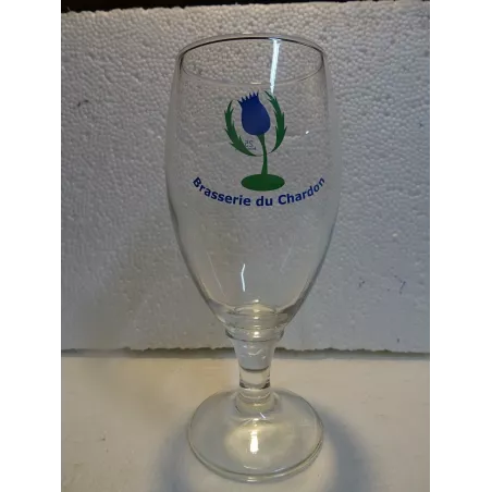 6 VERRES BRASSERIE DU CHARDON  25CL HT 17.80CM