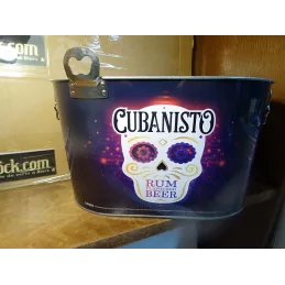 UN BAC A GLACE CUBANISTO EN TOLE  AVEC DECAPSULEUR  30CM X20CM X17CM