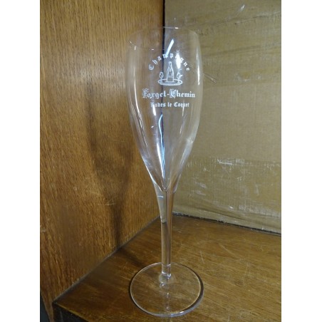 6 FLUTES CHAMPAGNE FORGET-CHEMIN  14CL HT 19.20CM