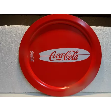 PLATEAU COCA-COLA  EN TOLE DIAMETRE 30CM