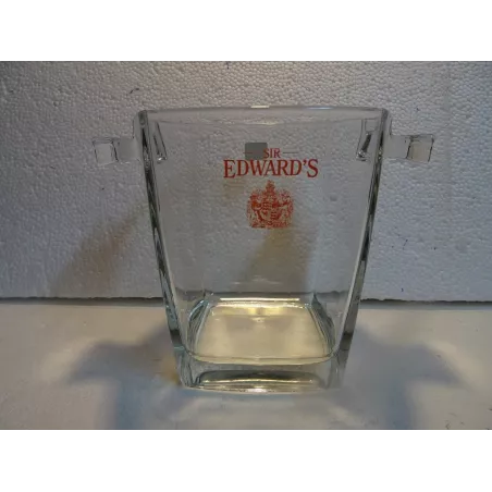 BAC A GLACE  SIR EDWARS EN VERRE  13CM X13CM X14.50CM