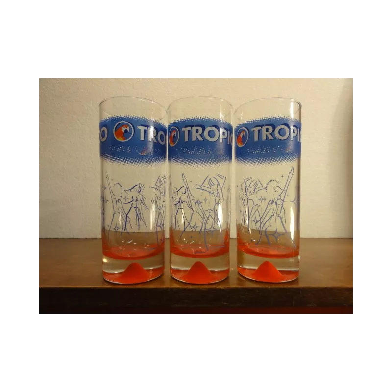 3 VERRES TROPICO 