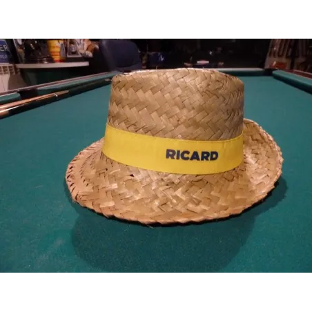 CHAPEAU RICARD EN PAILLE  TAILLE 59