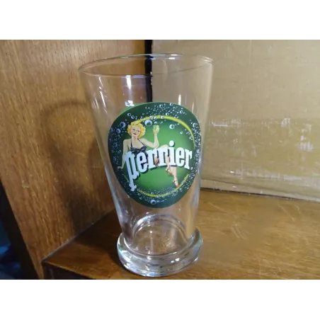 1 VERRE PERRIER PINUP  LA BLONDE