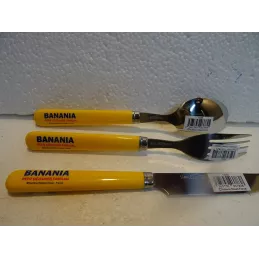 1 COUTEAU +1 FOURCHETTE+1CUILLERE BANANIA
