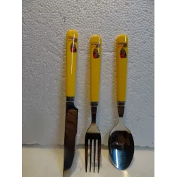 1 COUTEAU +1 FOURCHETTE+1CUILLERE BANANIA