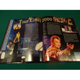 ALBUM JOHNNY HALLYDAY AU CONCERT 34CM X26CM  ANNEE 2000