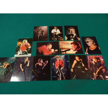 13 CARTES POSTALES JOHNNY HALLYDAY