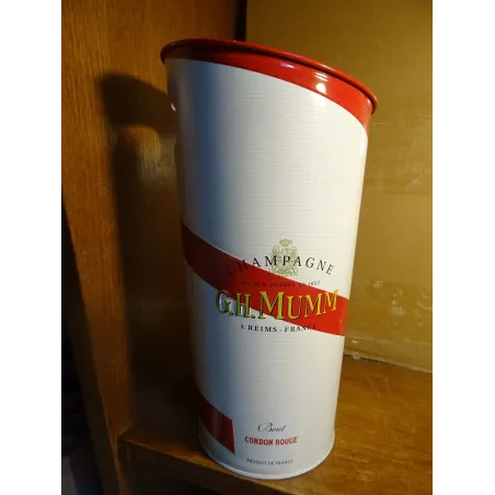 1SEAU CHAMPAGNE MUMM  EN TOLE  HT 25CM
