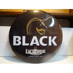TOLE LICORNE  BLACK DIAMETRE 39.50CM