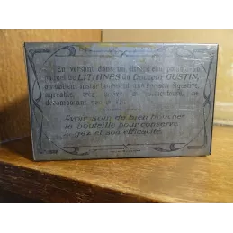 BOITE  LITHINES DU DOCTEUR GUSTIN  10CM X6.20CM X4.50CM