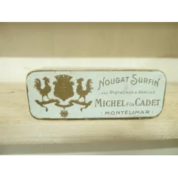 BOITE NOUGAT SURFIN MONTELIMAR 14CM X  5CM X3.20CM