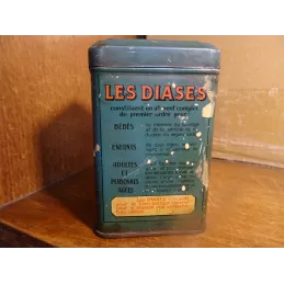 BOITE  DIASE  LA MEILLEURE ESSENCE POUR LE MOTEUR HUMAIN  6.90CM X6.90CM HT 10.50CM