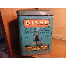 BOITE DIASE  LA MEILLEURE ESSENCE POUR LE MOTEUR HUMAIN 10.90CM X10.90CM HT 13.30CM