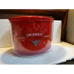 BAC A GLACE  SMIRNOFF GRAND MODELE  31CM X23CM HT 23CM
