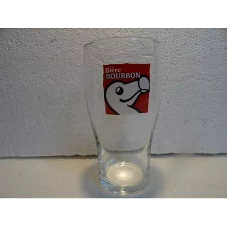 1 VERRE  BIERE  BOURBON  50CL HT 16CM FRANCAIS LA REUNION