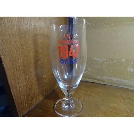 6 VERRES KRONENBOURG 1947 25CL HT 16.80CM