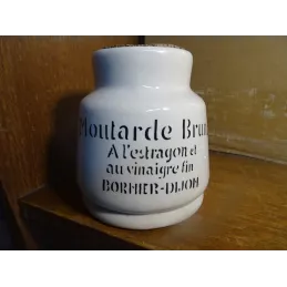 POT A MOUTARDE  BRUNE      BORNIER - DIJON  HT 11.50CM
