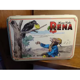 BOITE  HOME-CAKE RENA  LE CORBEAU ET LE RENARD 18.30CM X12.40CM X10CM