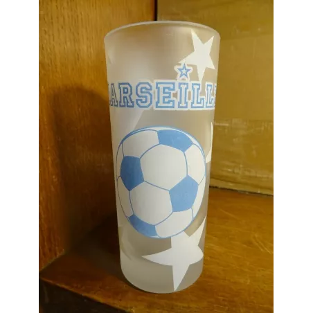 1 VERRE FOOT 100% MARSEILLE HT 13.70CM