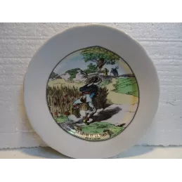 6 ASSIETTES  JEAN DE LA FONTAINE  DIAMETRE  19.70CM