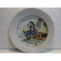6 ASSIETTES  JEAN DE LA FONTAINE  DIAMETRE  19.70CM