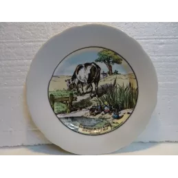 6 ASSIETTES  JEAN DE LA FONTAINE  DIAMETRE  19.70CM