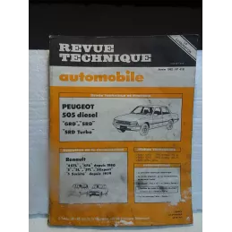 REVUE TECHNIQUE   PEUGEOT 505 DIESEL GRD  SRD  SRD TURBO
