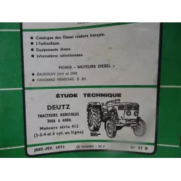 REVUE TECHNIQUE   TRACTEURS AGRICOLES DEUTZ