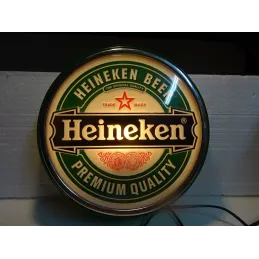 ENSEIGNE LUMINEUSE HEINEKEN  DIAMETRE 30CM