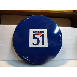 PLATEAU PASTIS 51  EN TOLE  DIAMETRE 34CM REBORD 4.50CM