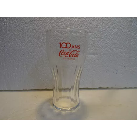 6 VERRES COCA-COLA  100ANS EN FRANCE  HT 14.40CM