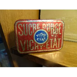 BOITE SUCRE D'ORGE VICHY-ETAT  11.20CM X7.50CM X2.10CM