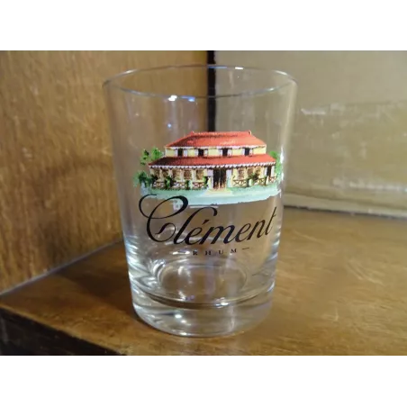 1 VERRE RHUM CLEMENT  15CL HT.8CM