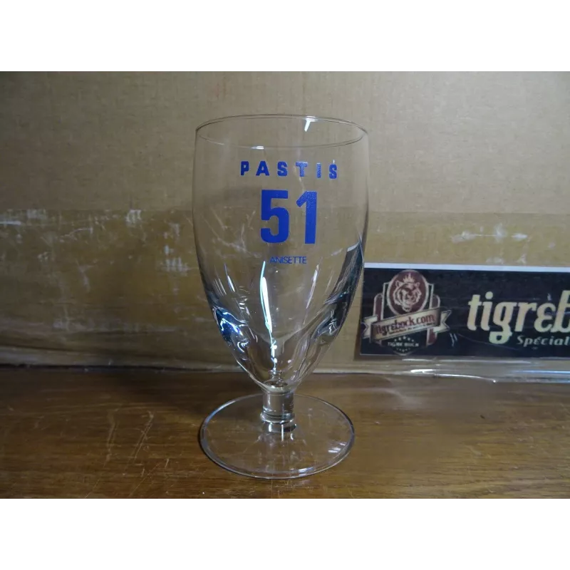 1 VERRE ANISETTE PASTIS 51 HT 12.50CM - Tigrebock