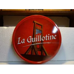 PLATEAU LA GUILLOTINE EN TOLE DIAMETRE 34CM REBORD 4.60CM