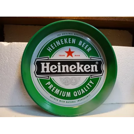 PLATEAU HEINEKEN DIAMETRE 34CM REBORD 5CM