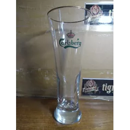 6 VERRES CARLSBERG 30CL HT 20CM