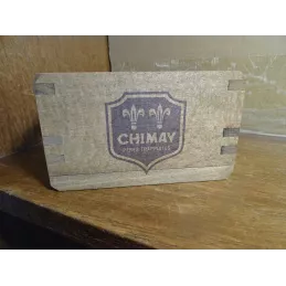 PORTE SOUS BOCK CHIMAY EN BOIS 12CM X7CM X7CM
