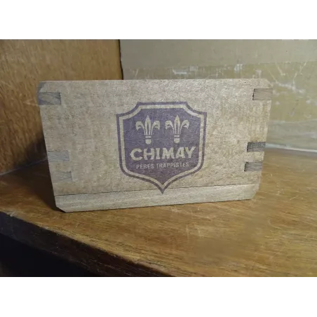 PORTE SOUS BOCK CHIMAY EN BOIS 12CM X7CM X7CM