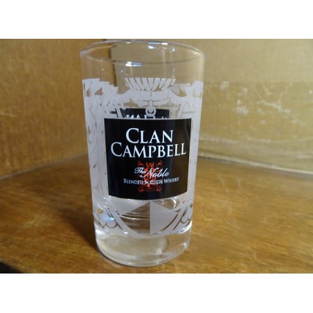 6 VERRES CLAN CAMPBELL BABY  BLENDED  SCOTCH WHISKY