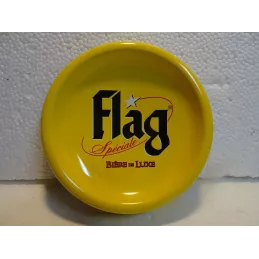 CENDRIER FLAG BIERE DE LUXE  EN TOLE DIAMETRE 13CM