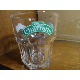 1 VERRE  RHUM CHARRETTE 20CL HT 9CM