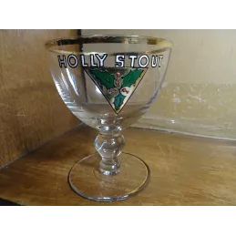 1 VERRE HOLLY STOUT EMAILLE  HT 13CM
