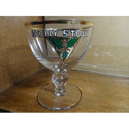 1 VERRE HOLLY STOUT EMAILLE  HT 13CM