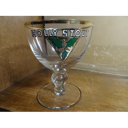 1 VERRE HOLLY STOUT EMAILLE  HT 13CM